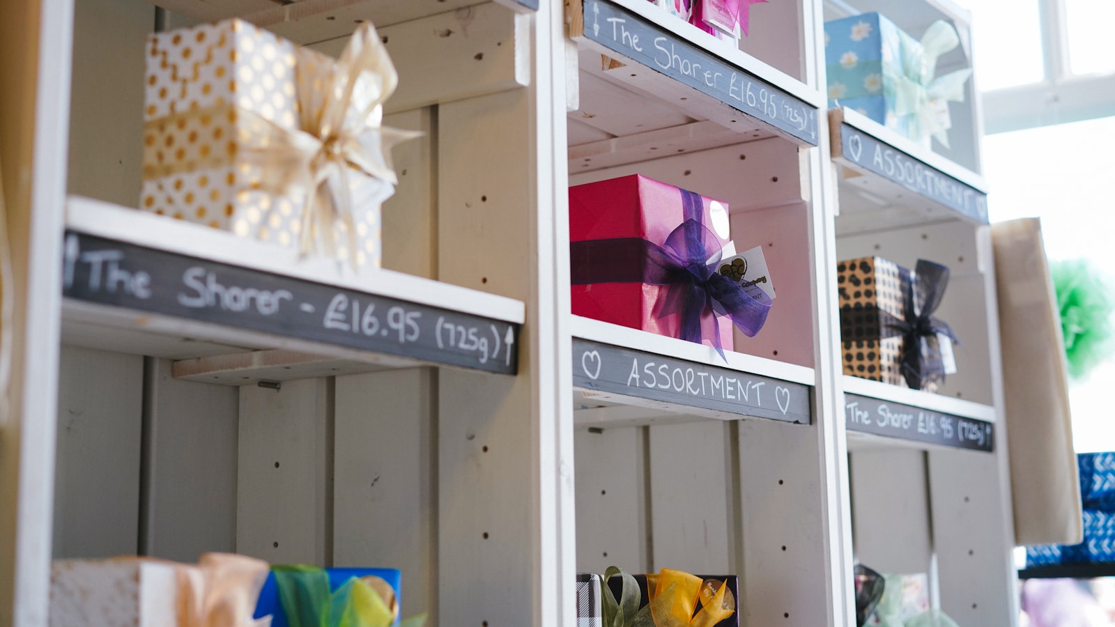 white wooden shelf with assorted items