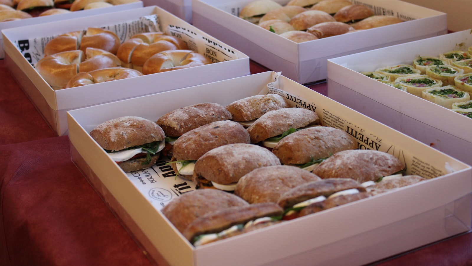 brown round bread on white box